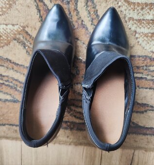 Botki czarne przed kostki, rozm. 38 - 3