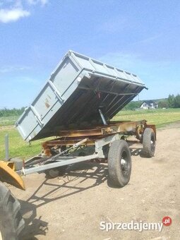 PRZYCZEPA WYWROTKA D-47 po remoncie nowe blachy - 3