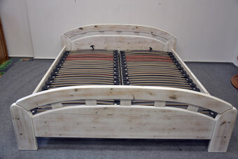 łóżko z materacami z drewna sosnowego - komplet jak nowy - 3