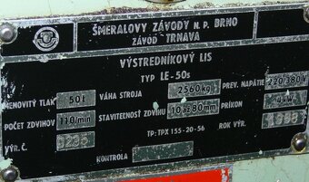 Prasa mimośrodowa LE 50s - 3