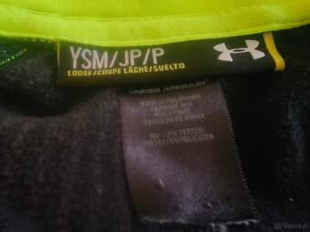 Bunda Under Armour s kapucí neonově žlutá 140–145 cm / 10 le - 3