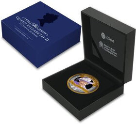 Platynowy Jubileusz Królowej Elżbiety II.2022, srebrna monet - 3