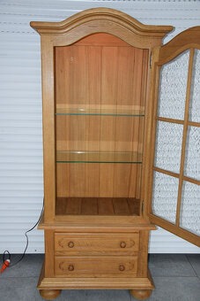 witryna z drewna dębowego - jak nowa - 3