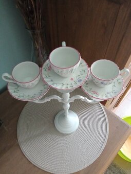 Świecznik z porcelaną - 3