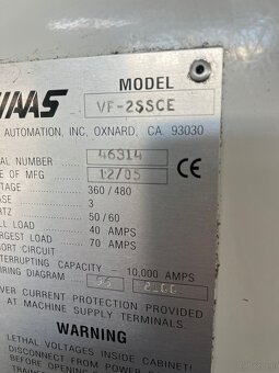 Sprzedamy centrum obróbcze Haas Super VF-2 z czwartą osią - 3