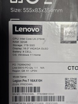 Lenovo Legion Pro 7 16IAX10H 16 cali Core Ultra 9 RTX 5080 3 - 3