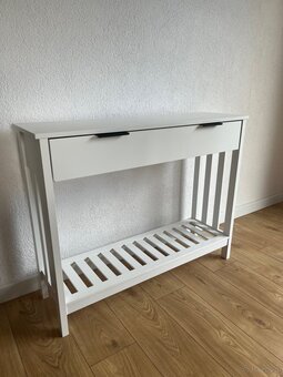 Nowa Konsola Stolik Konsolowy Biały 100cm Do Przedpokoju - 3