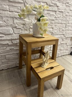 Taboret Dębowy 2w1 Stepoak - 3
