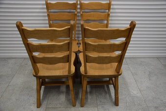 krzesła dębowe 4 sztuki - jak nowe - 3