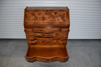 sekretarzyk z drewna orzechowego - jak nowy - 3