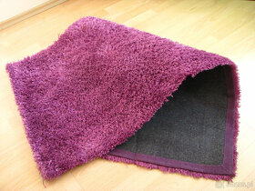 Czysty, puszysty dywan shaggy, fioletowy 70 x 130 cm - 3
