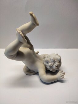 Figurka PUTTO - unikat sygnowana UNTERWEISSBACH. Niemcy, Tur - 3