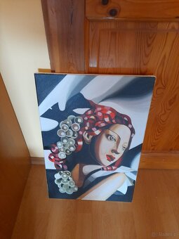 Sprzedam obraz Tamara Łempicka- Kobieta z winogronami - 3