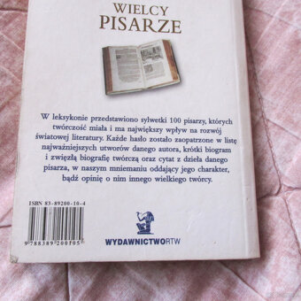 Książka - Wielcy pisarze - 3