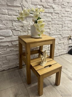 Taboret Dębowy 2w1 Stepoak - 3