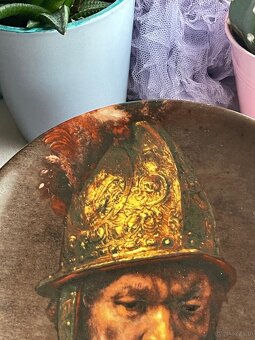 Talerz Kolekcjonerski  Mężczyzna w Hełmie Vintage Ścienny - 3