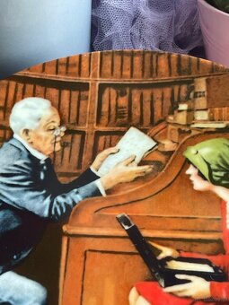 Talerz kolekcjonerski Norman Rockwell vintage ozdoba 1986 - 3