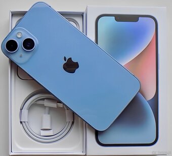 iPhone 14 Blue BATERIA 100% TOP - 3