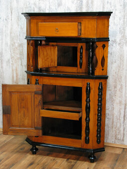 Stary kątnik biedermeier oryginał - 3