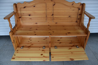 ławka z drewna sosnowego - super stan - 3