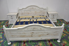 łóżko z nowymi materacami i szafkami -komplet jak nowy - 3