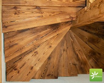 Schody ze starego drewna, balustrady, poręcze - 3
