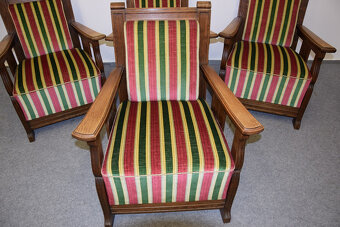 fotele z drewna dębowego - super stan - 3