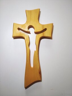 Madonna, Jezus, posągi, krzyż, świecznik, miska - 3