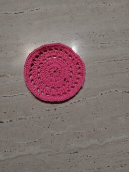 Szydełkowe podstawki pod kubek koło - 3