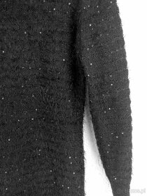 Damski sweter Passione Roma Italia L/XL czarny z błyszczącym - 3