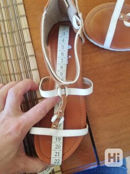 buty letnie brązowo-białe rozmiar 34 - 3