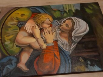 Sprzedam obraz religijny- Matka boska karmiąca - 3