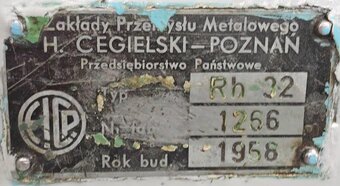 Tokarka rewolwerowa RH-32 H. Cegielski Poznań – 1958 r. – SP - 3