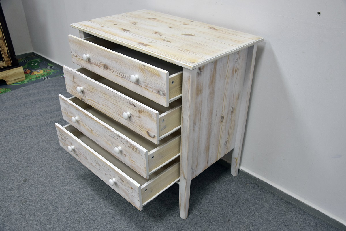 komoda z szufladami z drewna sosnowego - jak nowa - 4