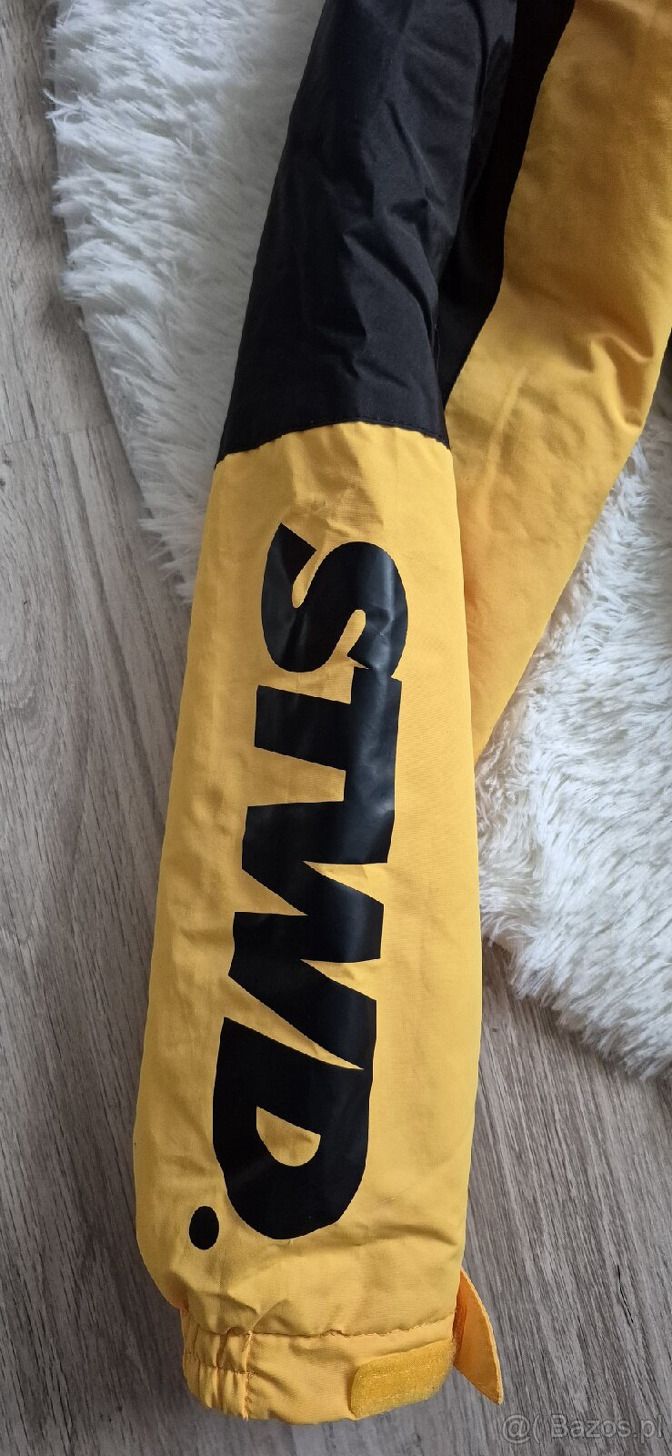 Pull&Bear Żółto-Czarna kurtka kangurek męska rozm. M - 4