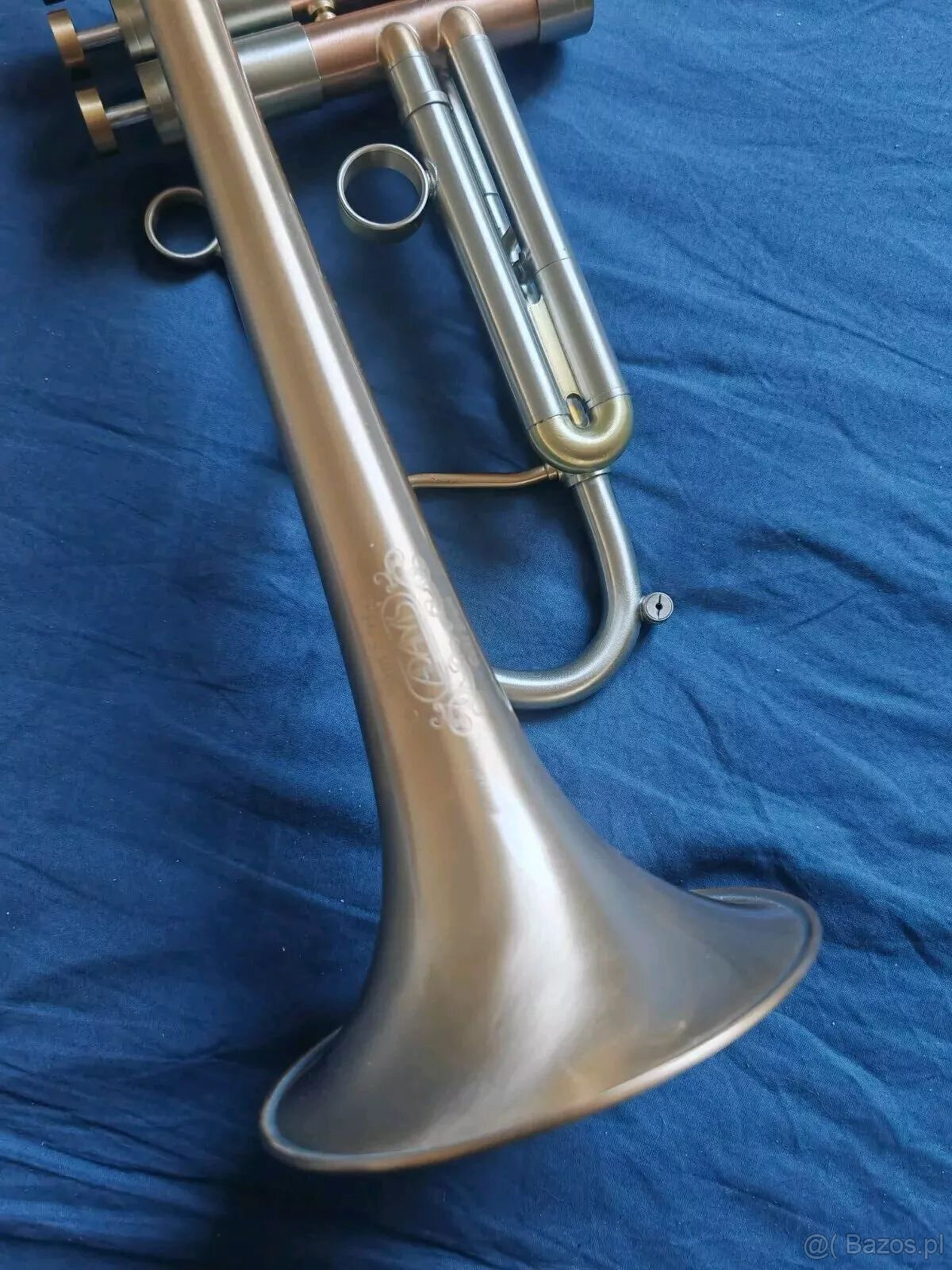 Trąbka Adams A4 GM Custom BL Heavy Gold Brass 040, stan SUPE - 4