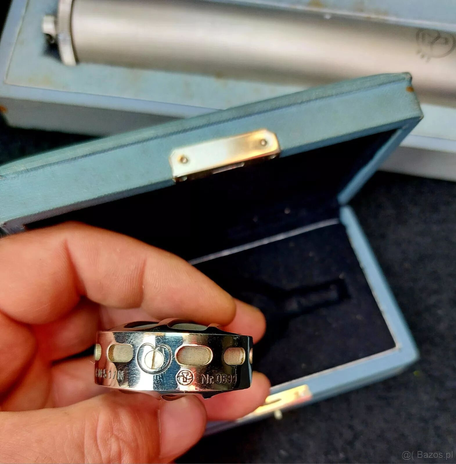 Zabytkowy mikrofon Telefunken Antik CM51 N i CMV 513 w etui - 4