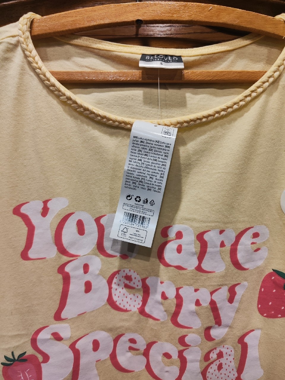 Koszulka nocna 100% bawełna BELOVED rozm. S/36 - 4