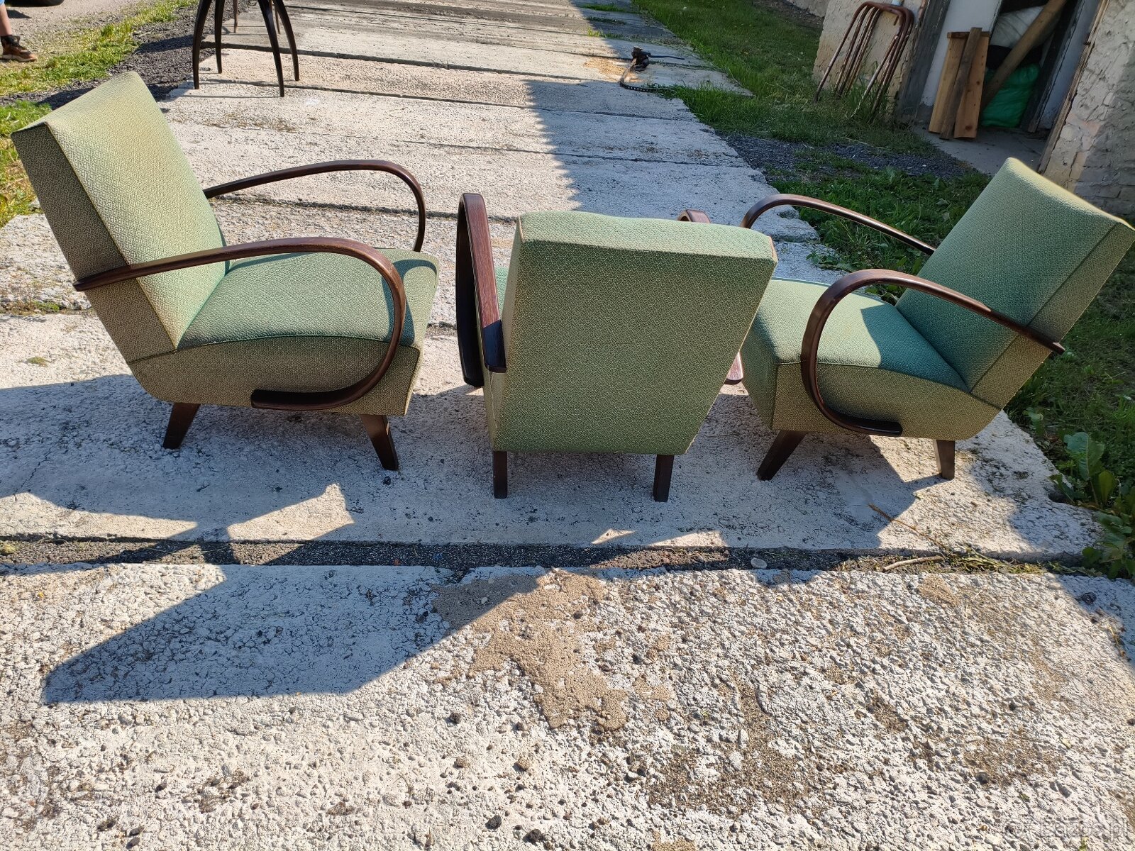 Halabala křesla 3kusy - 4