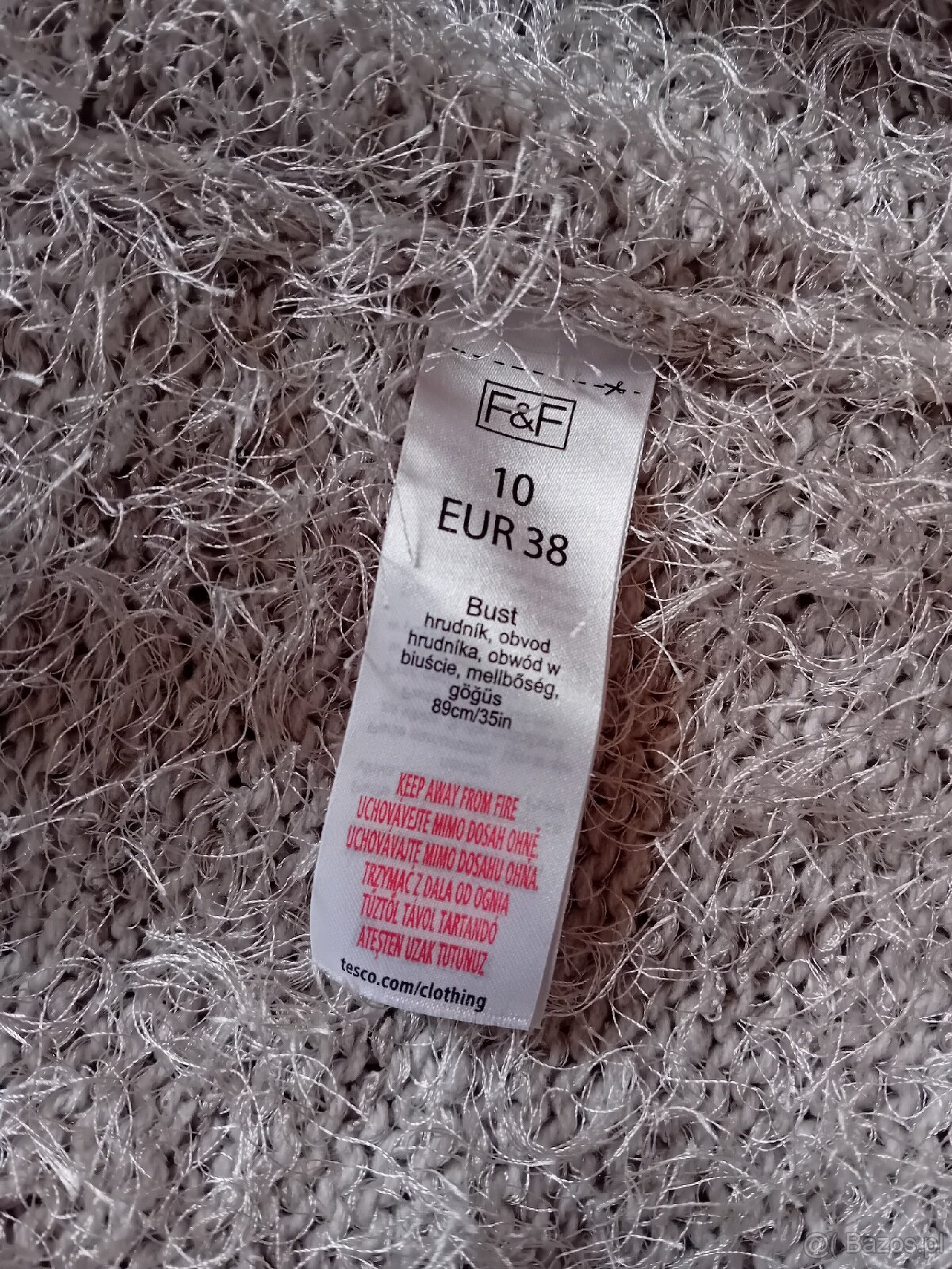 Włochaty długi sweter - 4