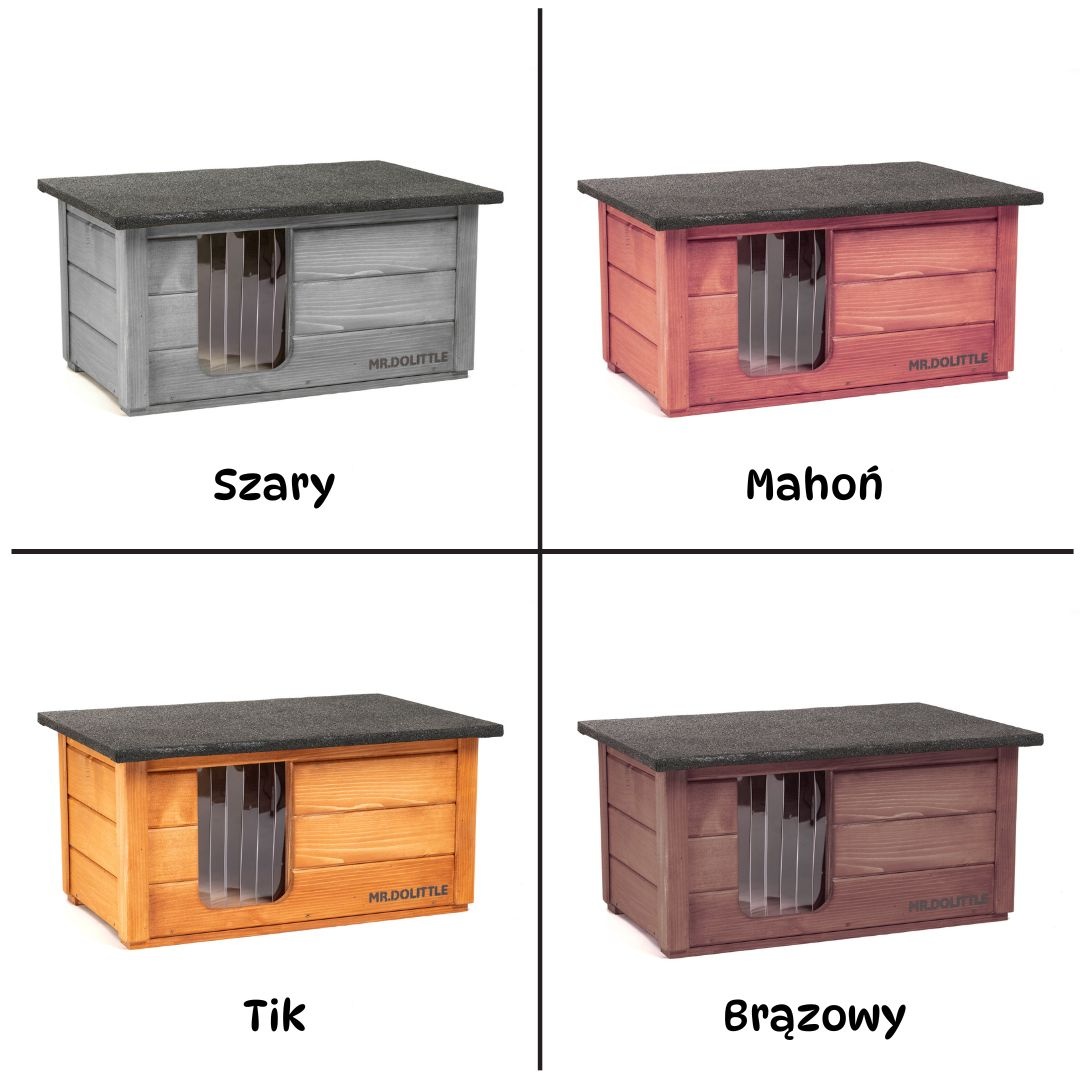 Buda dla psa kota GRATISY ocieplana drewniana nowa solidna d - 4