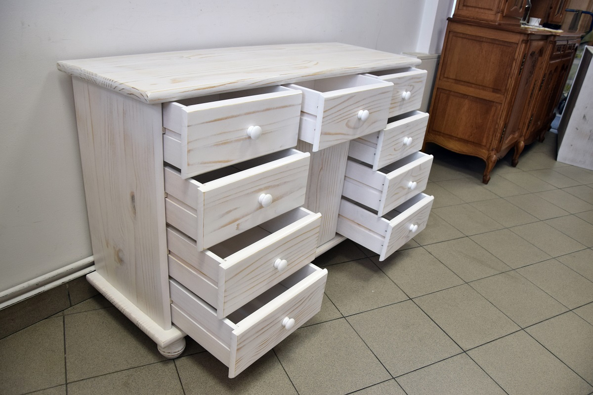 komoda z drewna sosnowego - jak nowa - 4