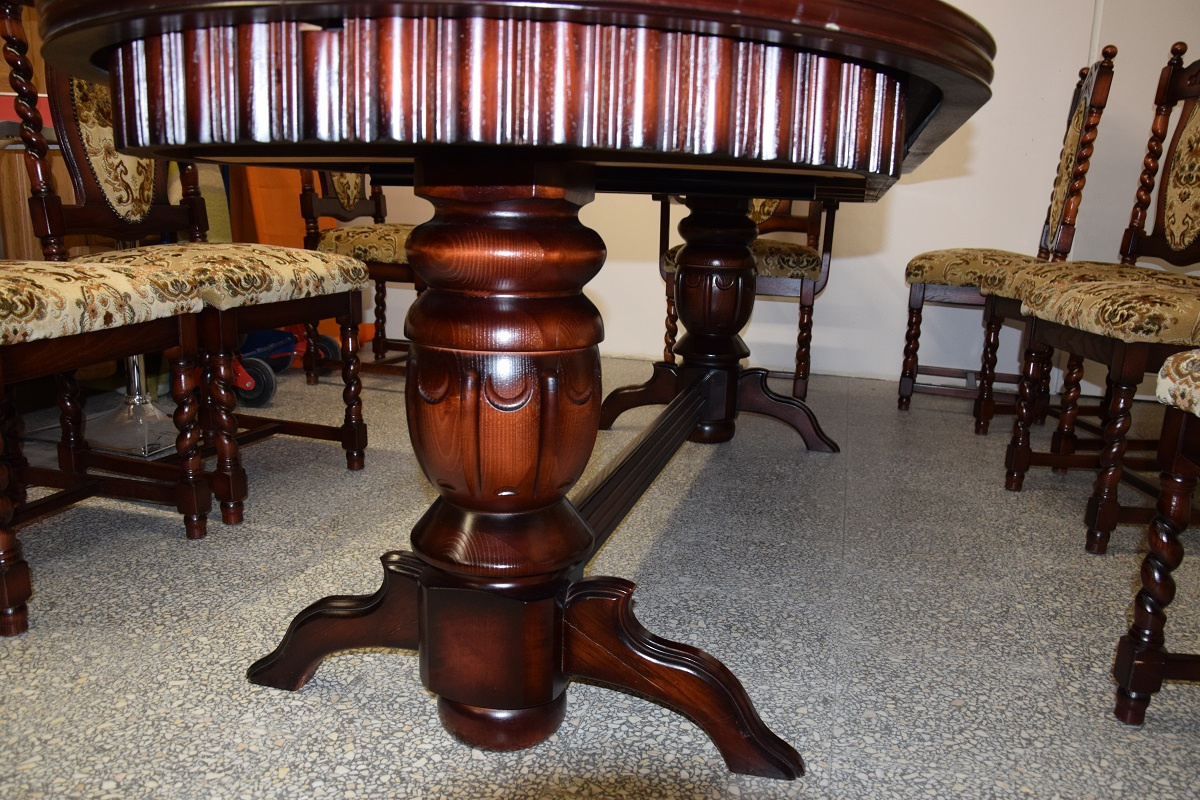 stół rozkładany i 10 krzeseł - komplet jak nowy - 4