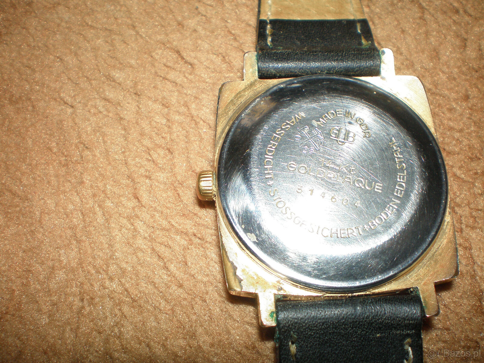 Sprzedam zegarek męski Glashutte w złotym kolorze. Używany. - 4