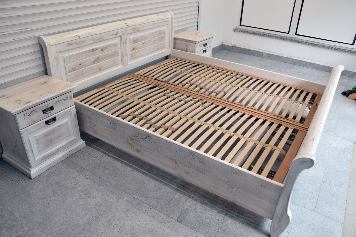 łóżko do sypialni z materacami i szafkami - komplet jak nowy - 4