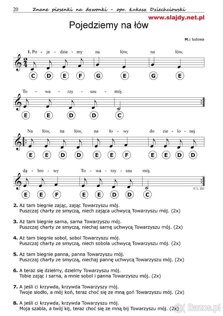 Nuty Piosenki na dzwonki - 31 piosenek, słowa, naklejki, mp3 - 4