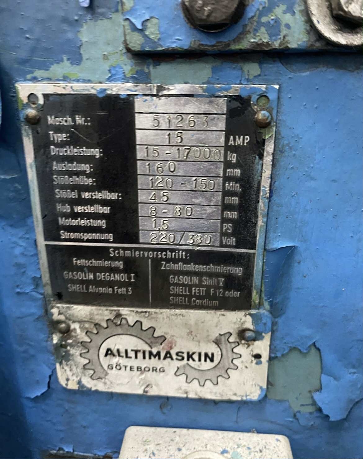 Prasa mimośrodowa 17 ton - 4