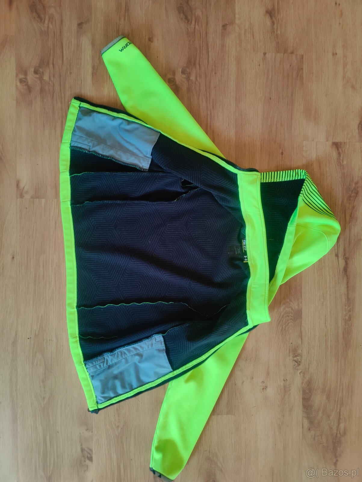 Bunda Under Armour s kapucí neonově žlutá 140–145 cm / 10 le - 4