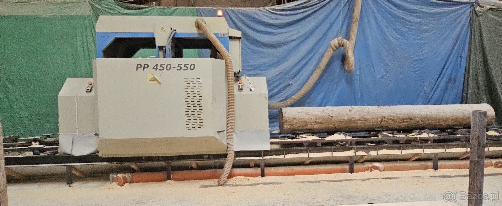 Używana piła kątowa dwuostrzowa PP-550 z automatycznym - 4