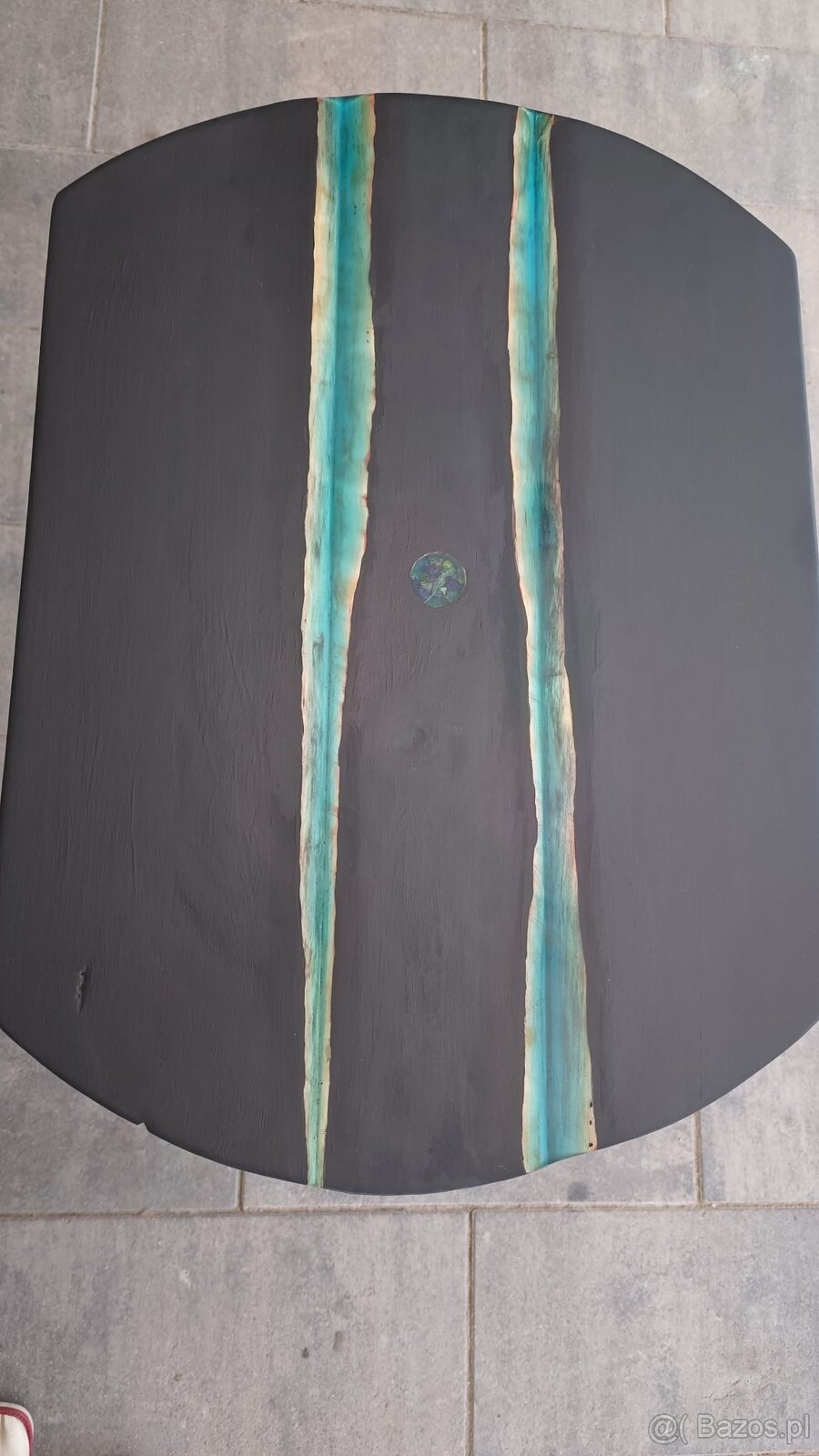 Stolik kawowy plus krzesło PRL - 4